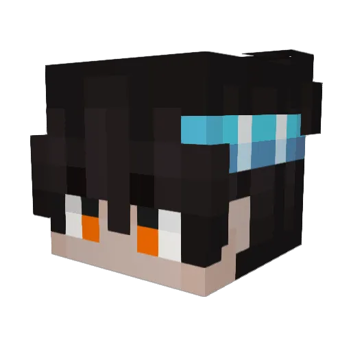 JIAAAAAX Minecraft avatar head, 3D render