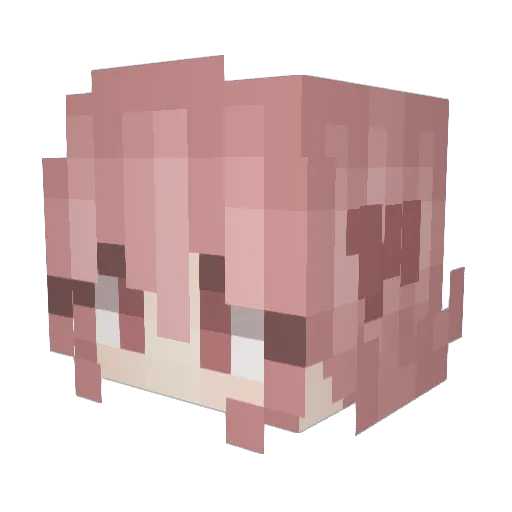 JIANGLILI Minecraft avatar head, 3D render