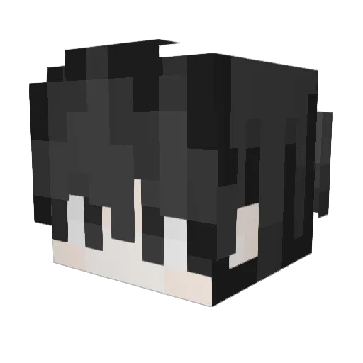 JIANGLING11 Minecraft avatar head, 3D render