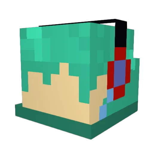 JIC_PICTURE Minecraft avatar head, 3D render