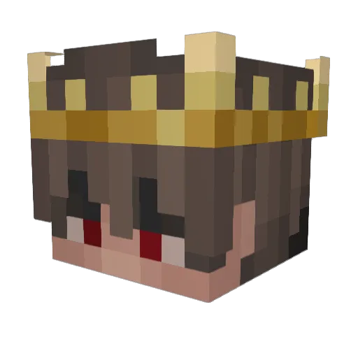 JIE_BON Minecraft avatar head, 3D render