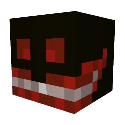 JIHONG_05 Minecraft avatar head, 3D render