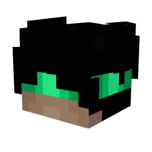 JIIHOO12 Minecraft avatar head, 3D render