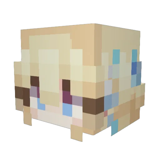 JIMAN2011 Minecraft avatar head, 3D render