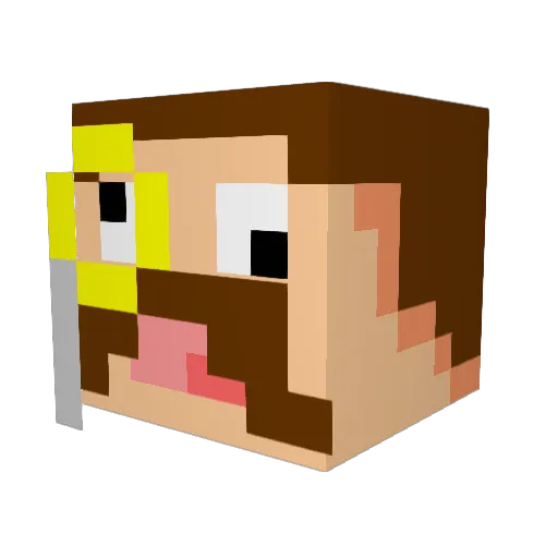 JIMBOBtheGREAT Minecraft avatar head, 3D render