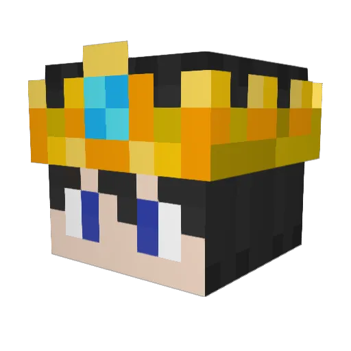 JIMMY123aa Minecraft avatar head, 3D render