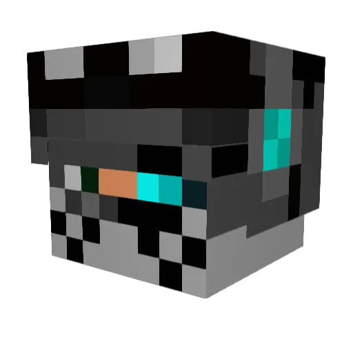 JIMTHECOW121 Minecraft avatar head, 3D render