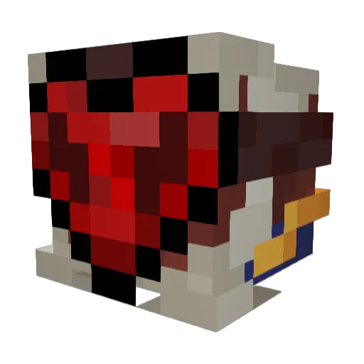 JIMY_2000 Minecraft avatar head, 3D render