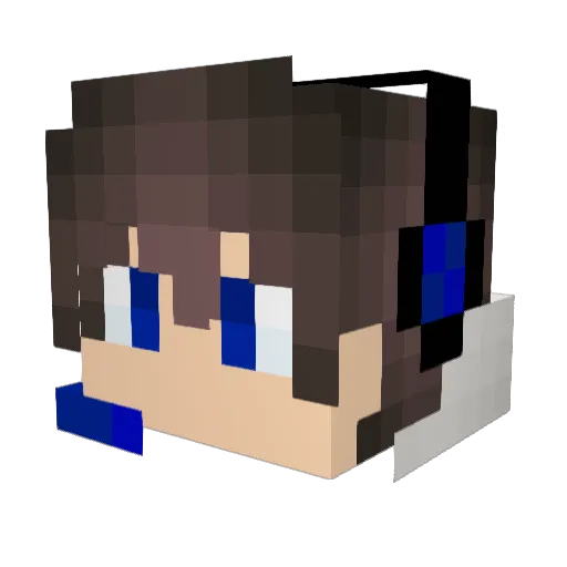 JINTAO_cc Minecraft avatar head, 3D render
