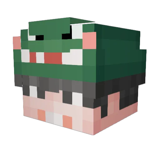 JINU_KIM Minecraft avatar head, 3D render