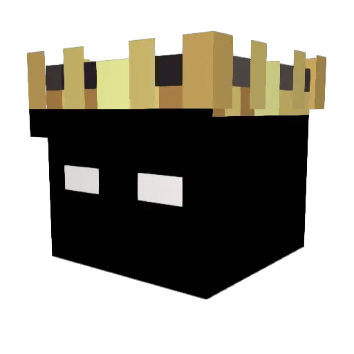 JIVT2 Minecraft avatar head, 3D render