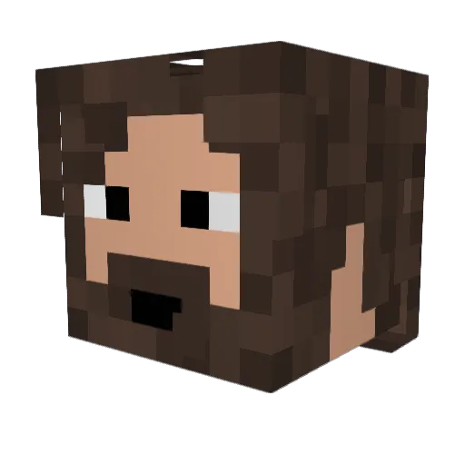 JIWUYE Minecraft avatar head, 3D render