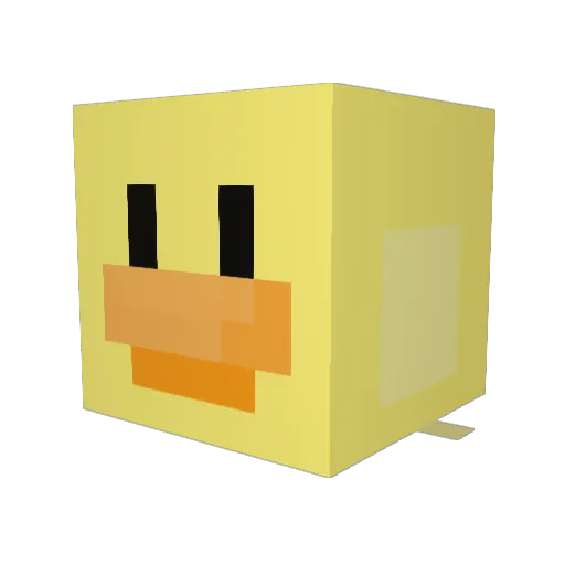 JIYUNCHEON Minecraft avatar head, 3D render