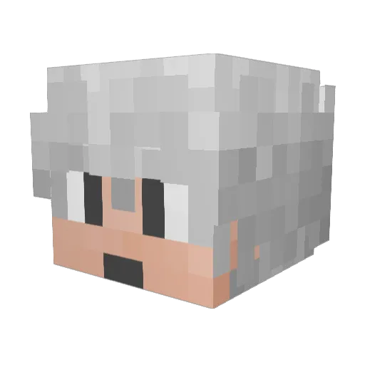 JIanggE Minecraft avatar head, 3D render