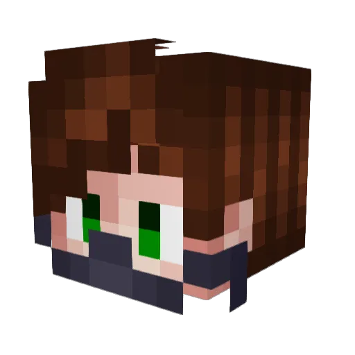 JIerdeH Minecraft avatar head, 3D render