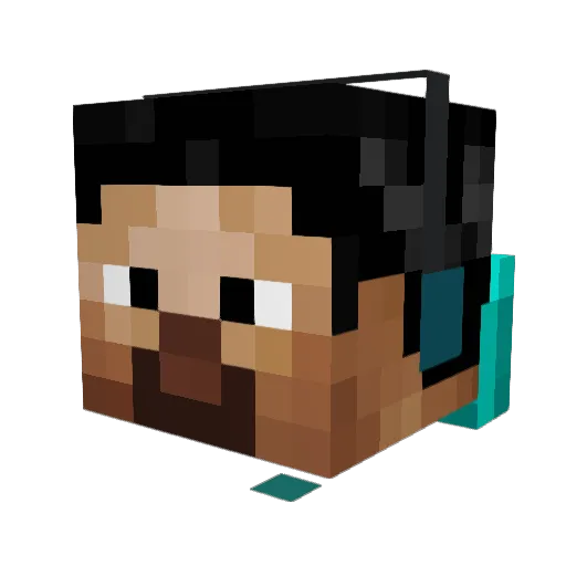 JIuc1999 Minecraft avatar head, 3D render