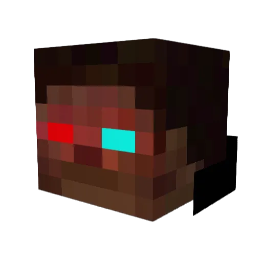 JJ1035 Minecraft avatar head, 3D render