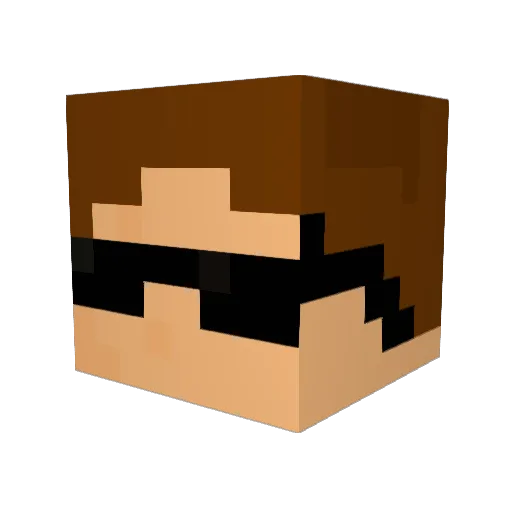 JJ2015JJ Minecraft avatar head, 3D render