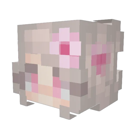 JJ4501 Minecraft avatar head, 3D render