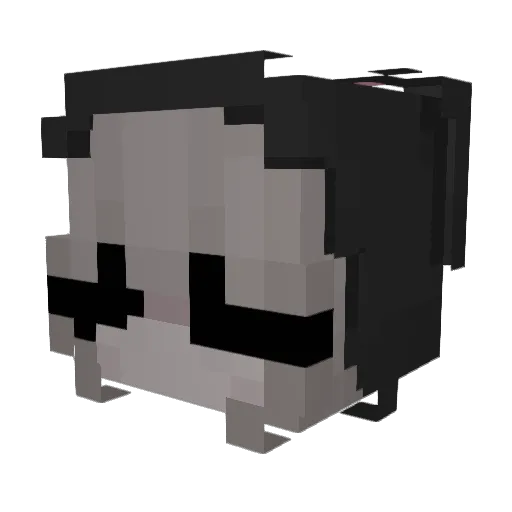 JJ520 Minecraft avatar head, 3D render