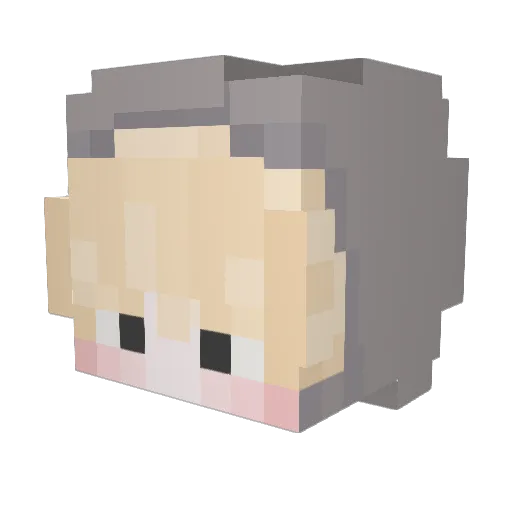 JJAMBBA Minecraft avatar head, 3D render