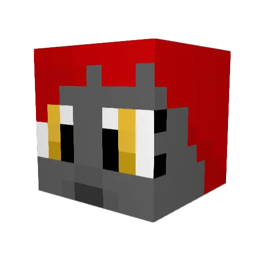 JJBoom11 Minecraft avatar head, 3D render