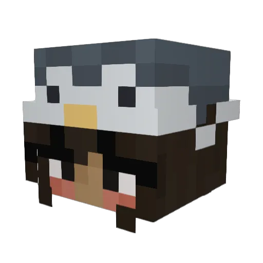 JJDocx Minecraft avatar head, 3D render