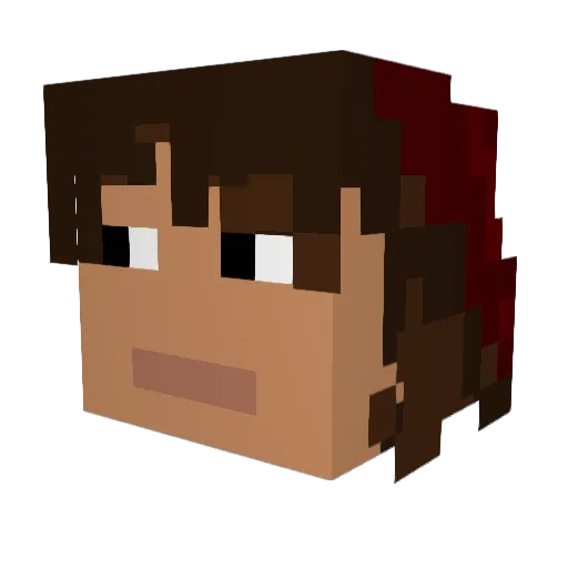 JJDogyy Minecraft avatar head, 3D render