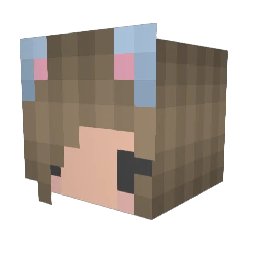 JJDuck7 Minecraft avatar head, 3D render