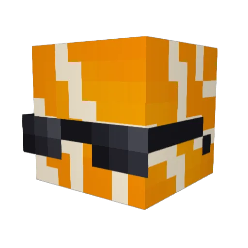 JJFuepax Minecraft avatar head, 3D render