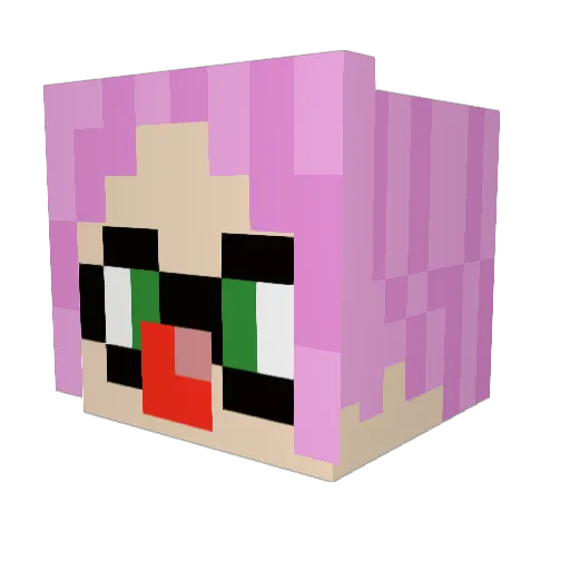 JJIGUESS1 Minecraft avatar head, 3D render