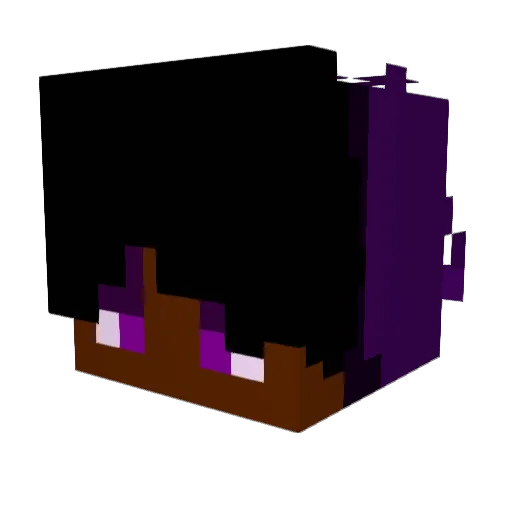 JJJAmLL Minecraft avatar head, 3D render