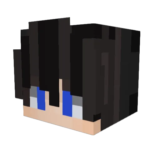JJKunz Minecraft avatar head, 3D render