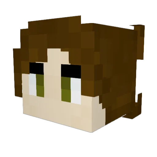 JJMC00 Minecraft avatar head, 3D render