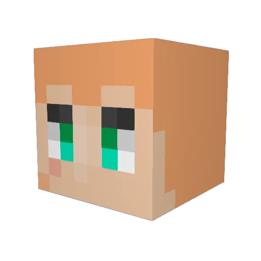 JJMinion04 Minecraft avatar head, 3D render