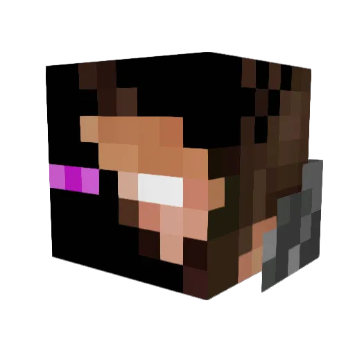 JJNewsG Minecraft avatar head, 3D render