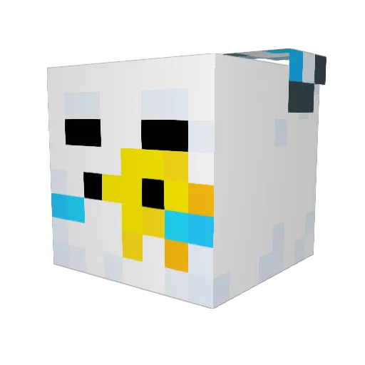 JJO_Gom Minecraft avatar head, 3D render