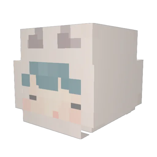 JJO_Ov Minecraft avatar head, 3D render