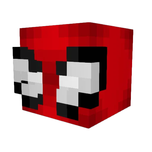 JJRR123 Minecraft avatar head, 3D render
