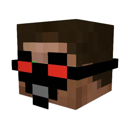 JJT2001 Minecraft avatar head, 3D render