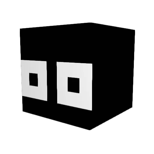 JJWEI Minecraft avatar head, 3D render