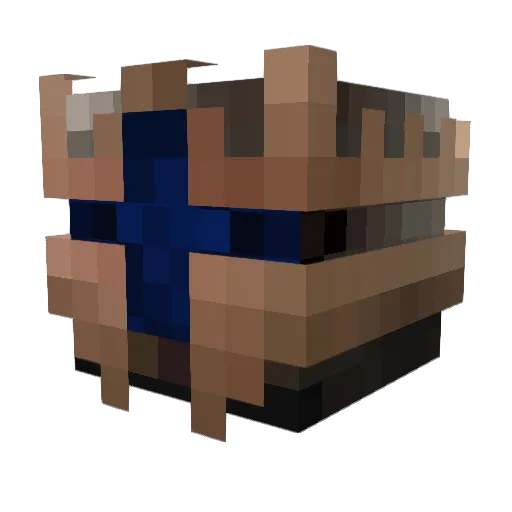 JJ_June Minecraft avatar head, 3D render