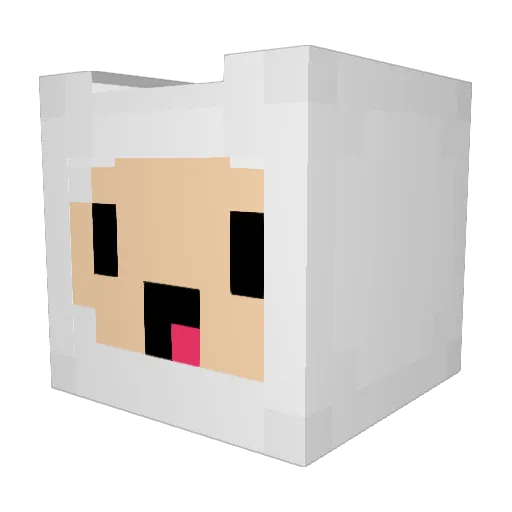 JJ_Ku Minecraft avatar head, 3D render