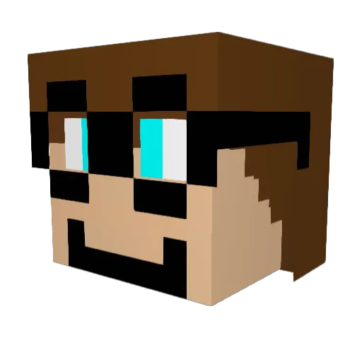 JJ_Maizen Minecraft avatar head, 3D render