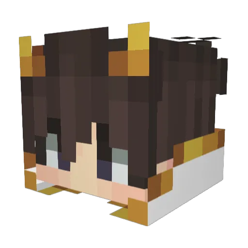 JJ_YEH Minecraft avatar head, 3D render