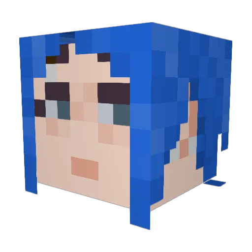 JJackets Minecraft avatar head, 3D render