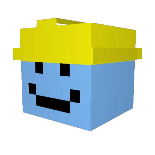 JJarJar Minecraft avatar head, 3D render