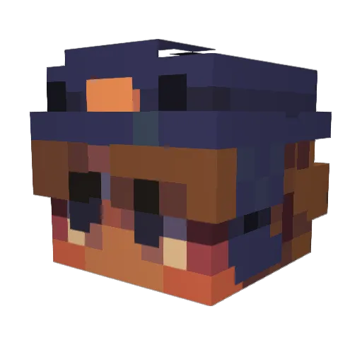 JJaydn_ Minecraft avatar head, 3D render