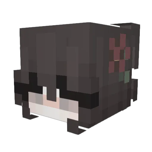 JJazzey Minecraft avatar head, 3D render