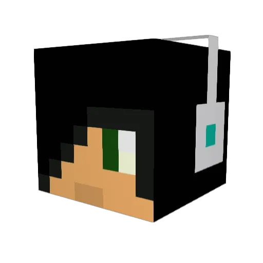 JJcolley Minecraft avatar head, 3D render
